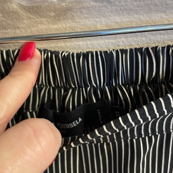 IOANNA KOURBELA basic slight ballon silhouette pants elasticized cuffs pull on S - Picture 6 of 14